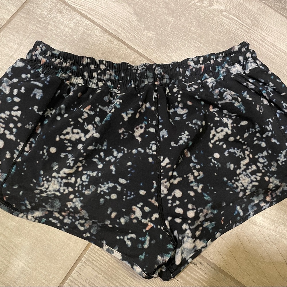 Lululemon Athletica Black and White Athletic Shorts